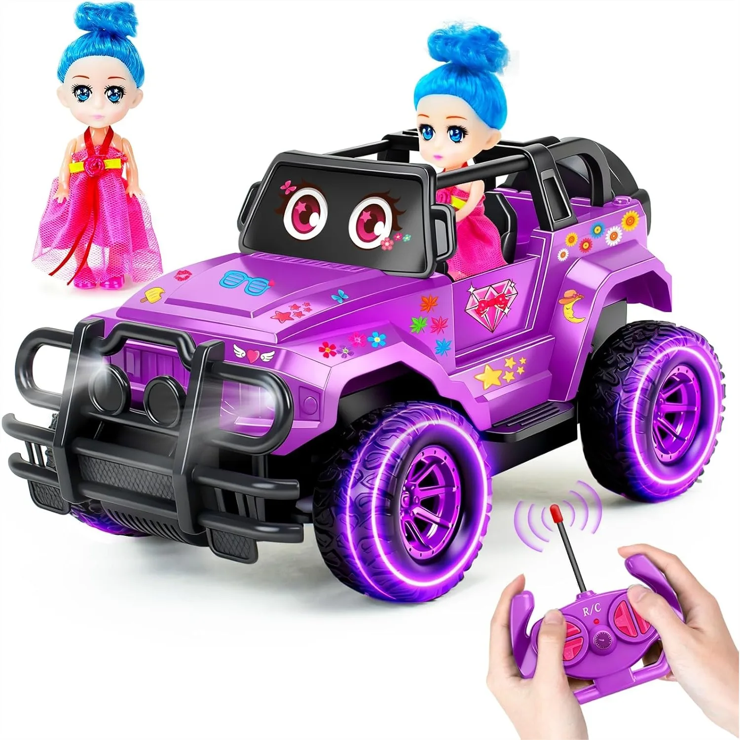 Remote Control Car RC Racing Cars, 1:20 Scale Monster Truck with LED Lights, 2.4Ghz Off-Road Toy for Kids Boys Girls 6-10 Years
Remote Control Car RC Racing Cars, 1:20 Scale Monster Truck with LED Lights, 2.4Ghz Off-Road Toy for Kids Boys Girls 6-10 Years