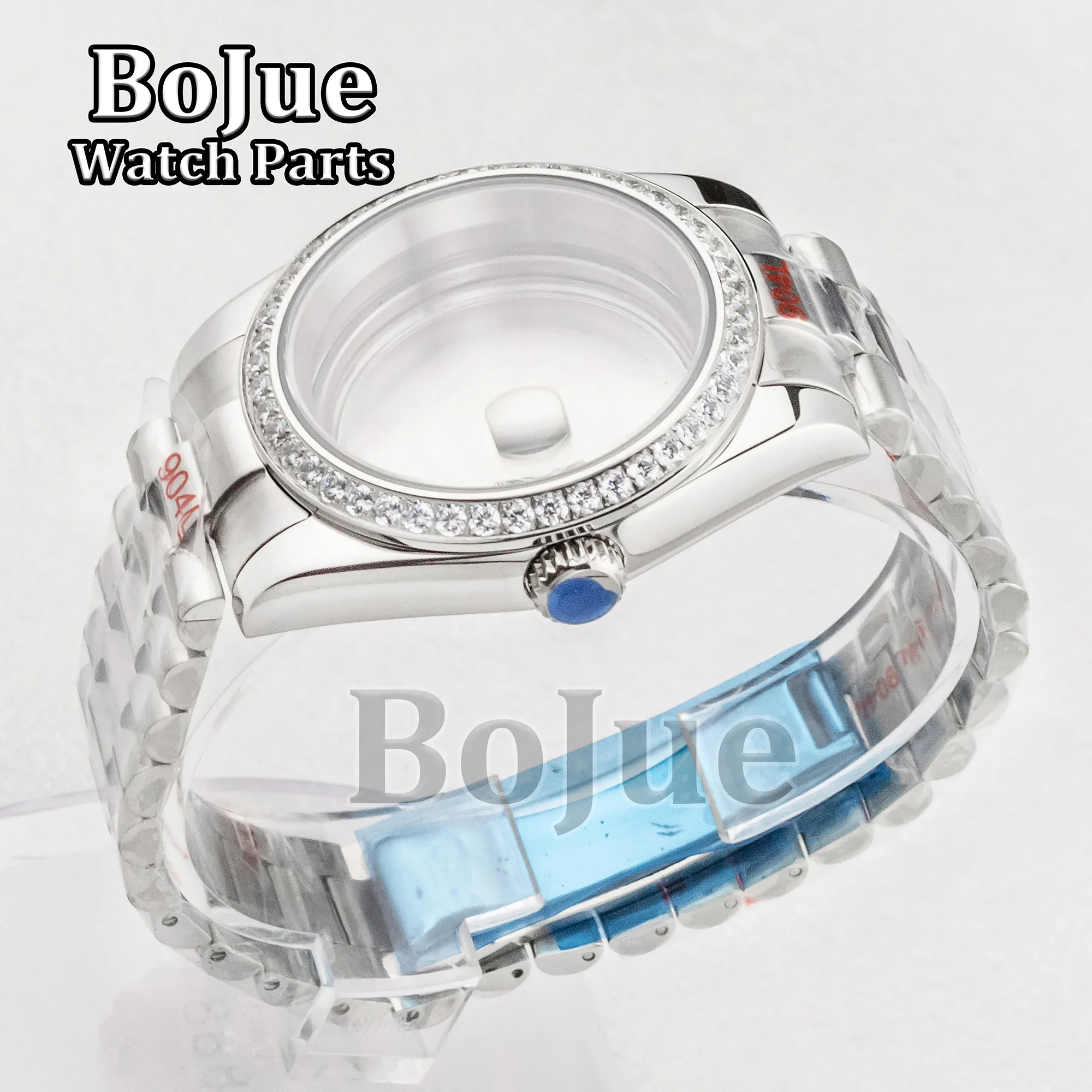 39mm Silver Datejust Diamond Case President Strap Watch band Sapphire Crystal Parts Fit NH34/NH35/NH36/NH38 Movement 28.5mm Dial
39mm Silver Datejust Diamond Case President Strap Watch band Sapphire Crystal Parts Fit NH34/NH35/NH36/NH38 Movement 28.5mm Dial