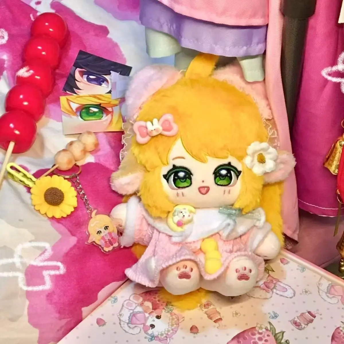 Stuffed 20CM Anime Fox Spirit Matchmaker TuShan Susu Figure Plush Doll Toys Yellow Hair Adorable Plushies Gifts for Girl
Stuffed 20CM Anime Fox Spirit Matchmaker TuShan Susu Figure Plush Doll Toys Yellow Hair Adorable Plushies Gifts for Girl