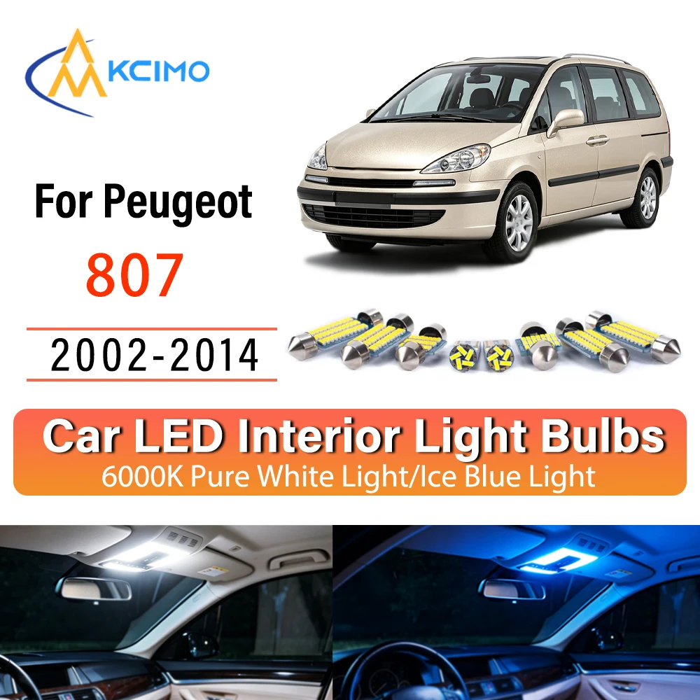 Easy Install Premium LED Interior Lights For Peugeot 807 2002-2014, Blue Light,White Light, Atmosphere Lights Kit, Long Lasting
Easy Install Premium LED Interior Lights For Peugeot 807 2002-2014, Blue Light,White Light, Atmosphere Lights Kit, Long Lasting