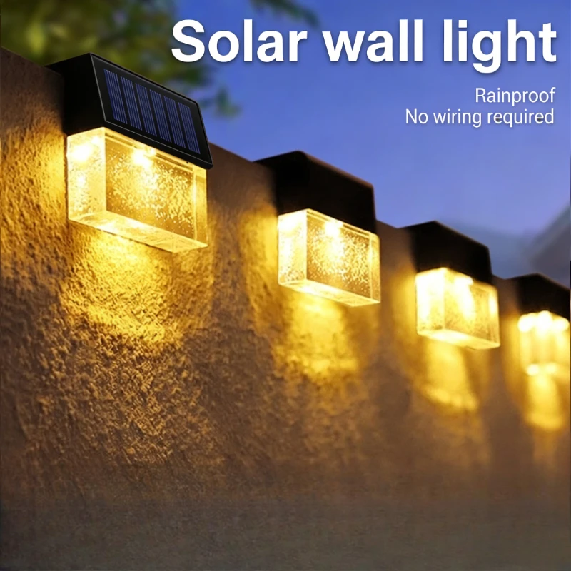 Solar Powered Waterproof Outdoor Wall Lights Garden Courtyard Fence Yard Balcony Atmosphere Lamp
Solar Powered Waterproof Outdoor Wall Lights Garden Courtyard Fence Yard Balcony Atmosphere Lamp