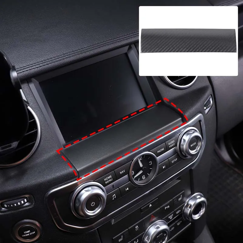 1 шт. настоящее углеродное волокно для 2010-2016 Land Rover Discovery 4 LR4, автомобильный руль, навигация, декоративная наклейка, автомобильные аксессуары 
1 шт. настоящее углеродное волокно для 2010-2016 Land Rover Discovery 4 LR4, автомобильный руль, навигация, декоративная наклейка, автомобильные аксессуары