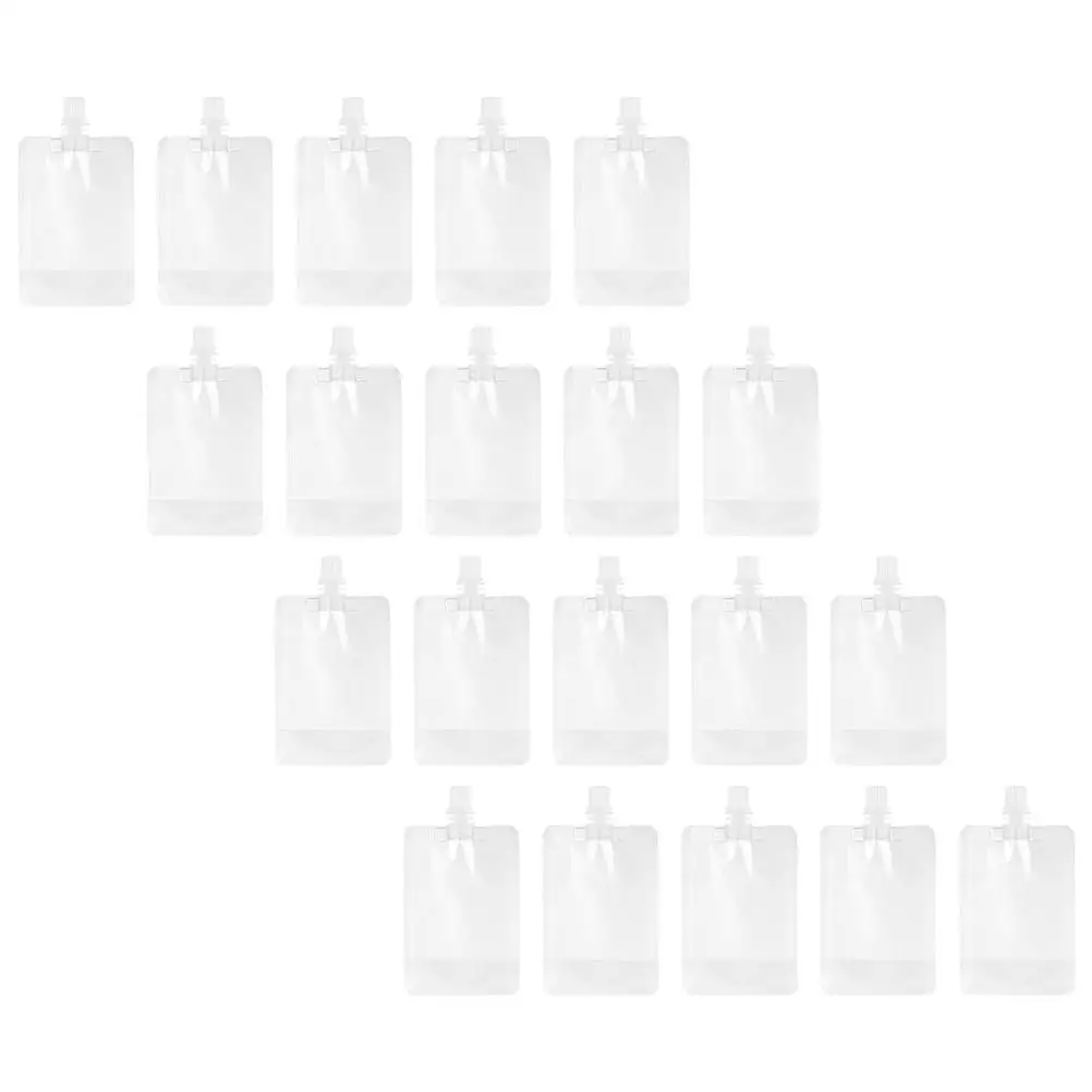 20 Pcs Self-supporting Nozzle Bag Dispenser Carton Foldable Freezable Drinks Beverages Plastic Transparent Milk Pouch Travel
20 Pcs Self-supporting Nozzle Bag Dispenser Carton Foldable Freezable Drinks Beverages Plastic Transparent Milk Pouch Travel