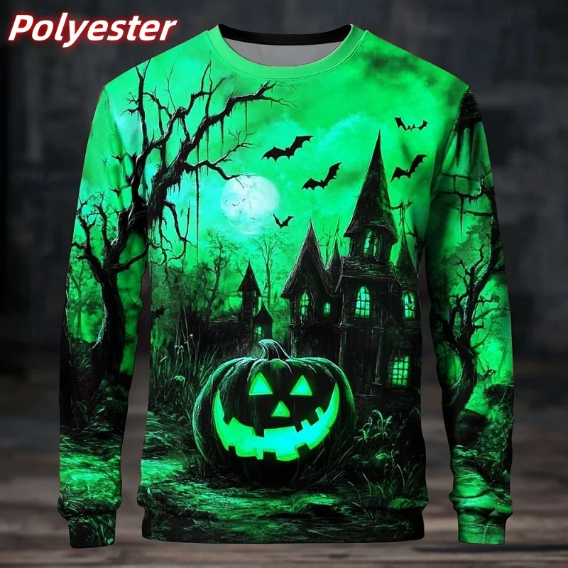 Pumpkin House Tree Bat Pattern Hoodie For Men Halloween 3D Print Pullover Autumn Long Sleeve Loose O-Neck Hoodies Sweatshirt Top
Pumpkin House Tree Bat Pattern Hoodie For Men Halloween 3D Print Pullover Autumn Long Sleeve Loose O-Neck Hoodies Sweatshirt Top