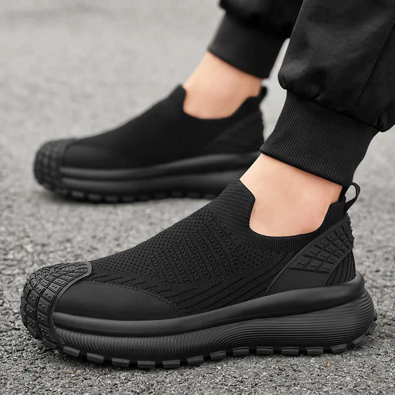 2026 Men's Breathable Mesh Slip-On Sneakers Rubber Toe Cap Non-Slip Work Shoes Comfortable Casual Athletic Minimalist Footwear
2026 Men's Breathable Mesh Slip-On Sneakers Rubber Toe Cap Non-Slip Work Shoes Comfortable Casual Athletic Minimalist Footwear