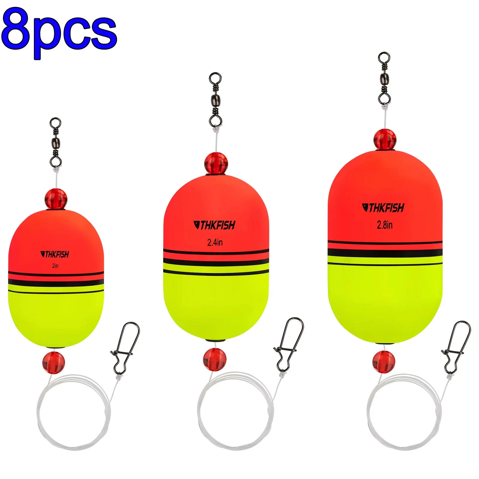 8pcs Eva Foam Fishing Floats Elastic Corks Rock Fishing Slip Bobbers Buyos Freshwater Popping Float 15.8g 23.5g 26.8g Buoyancy
8pcs Eva Foam Fishing Floats Elastic Corks Rock Fishing Slip Bobbers Buyos Freshwater Popping Float 15.8g 23.5g 26.8g Buoyancy