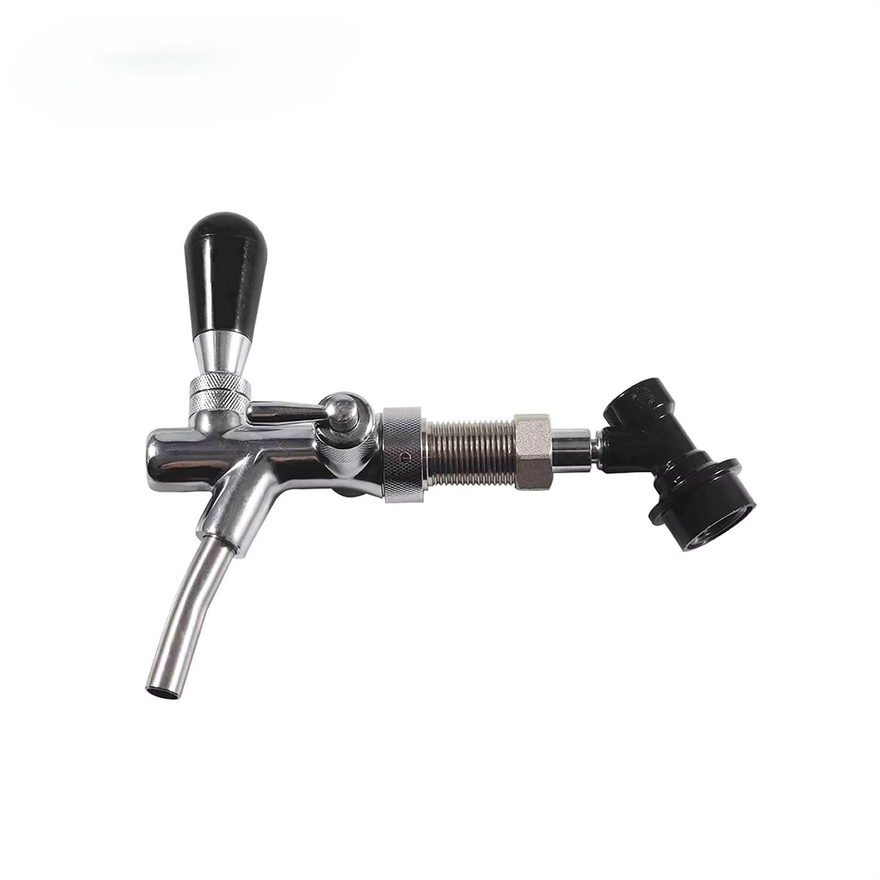 Adjustable Beer Faucet Beer Shank Chrome Tap With Ball Lock Disconnect Liquid for HomeBrewing Cornelius Keg
Adjustable Beer Faucet Beer Shank Chrome Tap With Ball Lock Disconnect Liquid for HomeBrewing Cornelius Keg