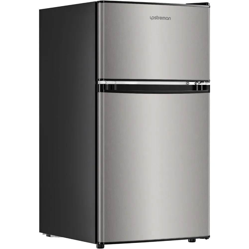 3.2 Cu.Ft Mini Fridge with Freezer, Double Door Mini Fridge, Adjustable Thermostat, Mini Refrigerator for Dorm, Office,Stainless
3.2 Cu.Ft Mini Fridge with Freezer, Double Door Mini Fridge, Adjustable Thermostat, Mini Refrigerator for Dorm, Office,Stainless