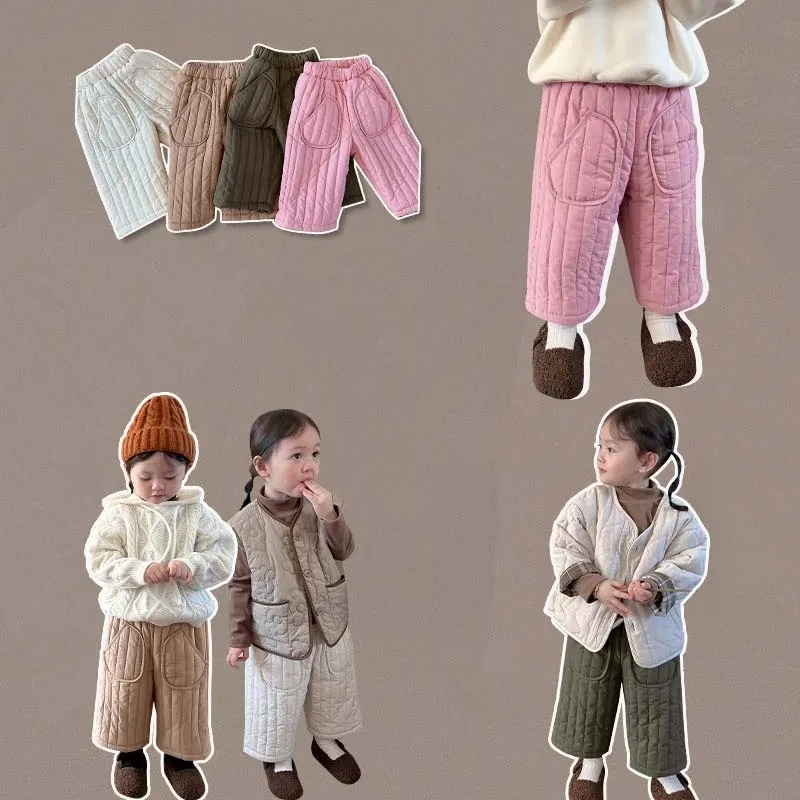 2024 Winter Thicken Kids Pants Korea Children's Jacket Cotton Plush Girls' Solid Color Casual Pants Children's Clothing
2024 Winter Thicken Kids Pants Korea Children's Jacket Cotton Plush Girls' Solid Color Casual Pants Children's Clothing