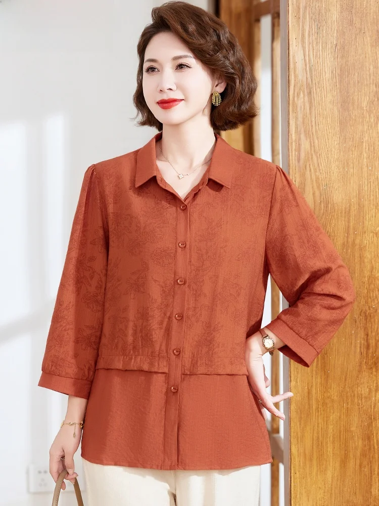 Faionable Small irt Set for Middle-Aged Women Autumn New Sle Large Size irt Loose Fit Nine-Piece Pants round Neline
Faionable Small irt Set for Middle-Aged Women Autumn New Sle Large Size irt Loose Fit Nine-Piece Pants round Neline