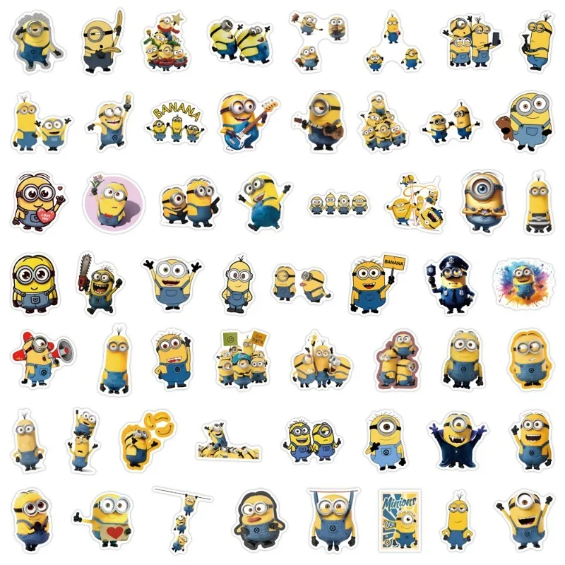 55pcs Minions Cartoon Graffiti Stickers Set Waterproof DIY Decor for Skateboards Notebook Phone Cute Gift Idea
55pcs Minions Cartoon Graffiti Stickers Set Waterproof DIY Decor for Skateboards Notebook Phone Cute Gift Idea