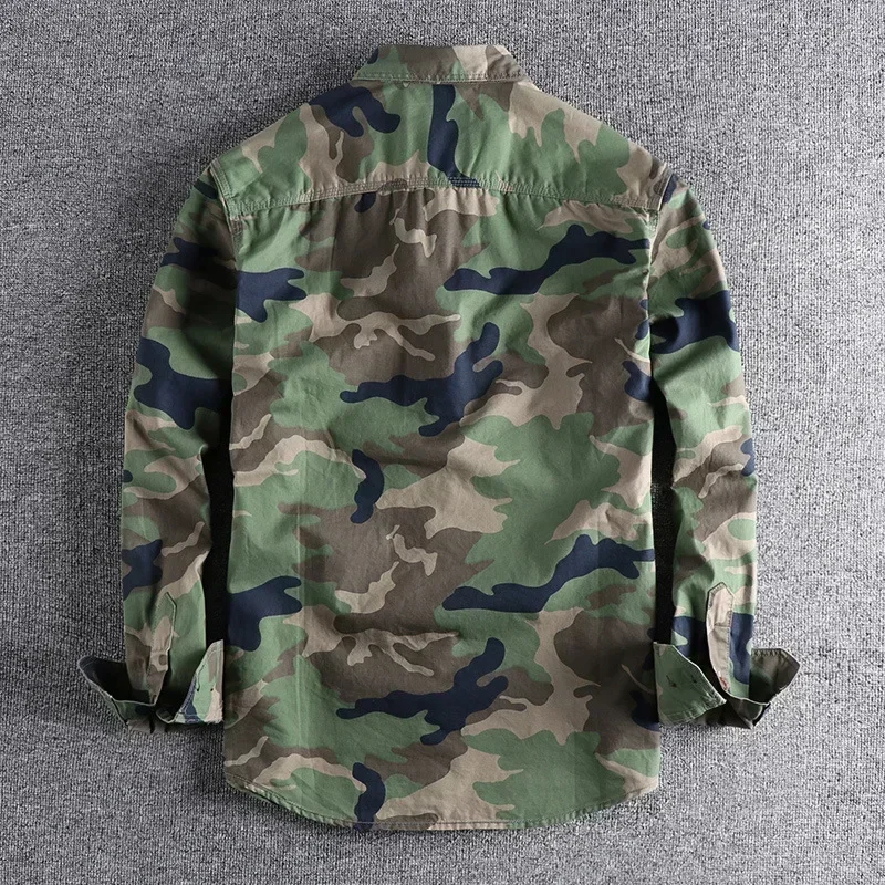 Men Clothing 2022 Camouflage American Workwear Long Sleeve Shirt Men's Double Pockets Versatile Casual Military Youth Shirt
Men Clothing 2022 Camouflage American Workwear Long Sleeve Shirt Men's Double Pockets Versatile Casual Military Youth Shirt