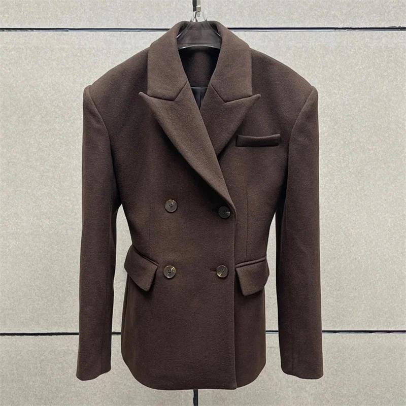 Women's jacket New winter 2025 double breasted slim fit suit collar long sleeved top Casual women's suit jacket y2k Women's coat
Women's jacket New winter 2025 double breasted slim fit suit collar long sleeved top Casual women's suit jacket y2k Women's coat