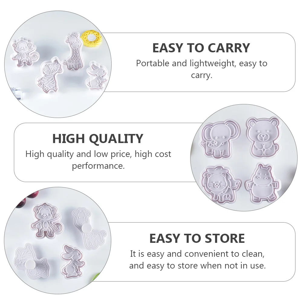 8pcs Molds Premium Plastic DIY Kitchen Baking Tools Cartoon Cookie Cutters Kitchen Biscuit Mold Lovely Shapes Safe Food
8pcs Molds Premium Plastic DIY Kitchen Baking Tools Cartoon Cookie Cutters Kitchen Biscuit Mold Lovely Shapes Safe Food