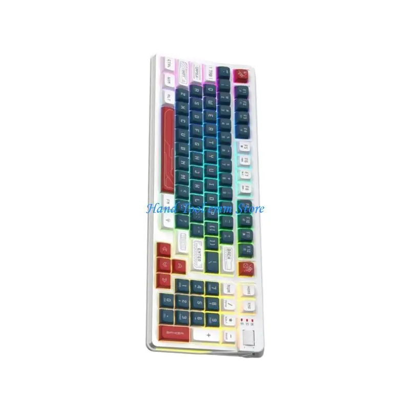 H37F USB Cord Keyboards Mechanical Feel 97Key RGBs Backlits Adjustable Volumes Wheel ABS Office Use
H37F USB Cord Keyboards Mechanical Feel 97Key RGBs Backlits Adjustable Volumes Wheel ABS Office Use