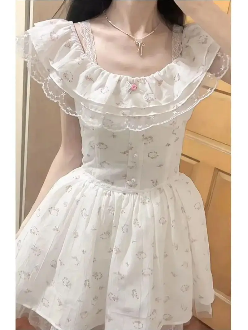 Japan Summer Princess Sweet And Gentle High-End Suspender Floral Tutu Skirt For Female Students With Waist-Cinching Short Skirt
Japan Summer Princess Sweet And Gentle High-End Suspender Floral Tutu Skirt For Female Students With Waist-Cinching Short Skirt