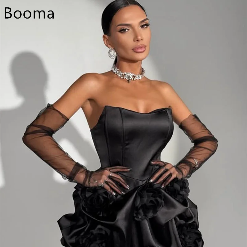 Booma Elegant A-Line Evening Dresses Formal Party Gowns for Women Strapless 3D Flower Prom Gown Customize 2025
Booma Elegant A-Line Evening Dresses Formal Party Gowns for Women Strapless 3D Flower Prom Gown Customize 2025