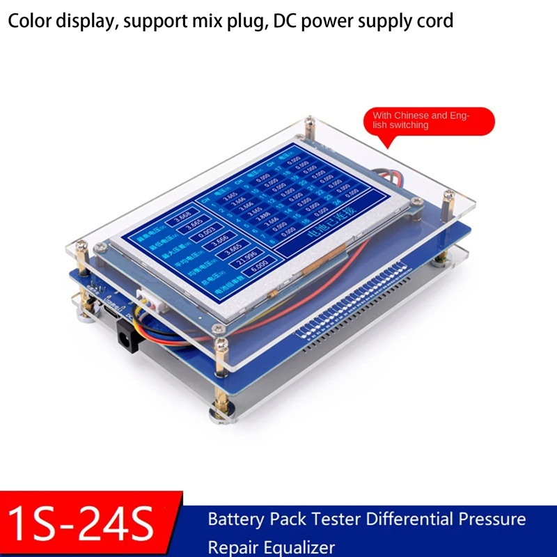 Battery Pack Voltage Tester Voltage Tester With Expansion Board+Power Cord 3Mv Differential Pressure Repair Equalizer
Battery Pack Voltage Tester Voltage Tester With Expansion Board+Power Cord 3Mv Differential Pressure Repair Equalizer