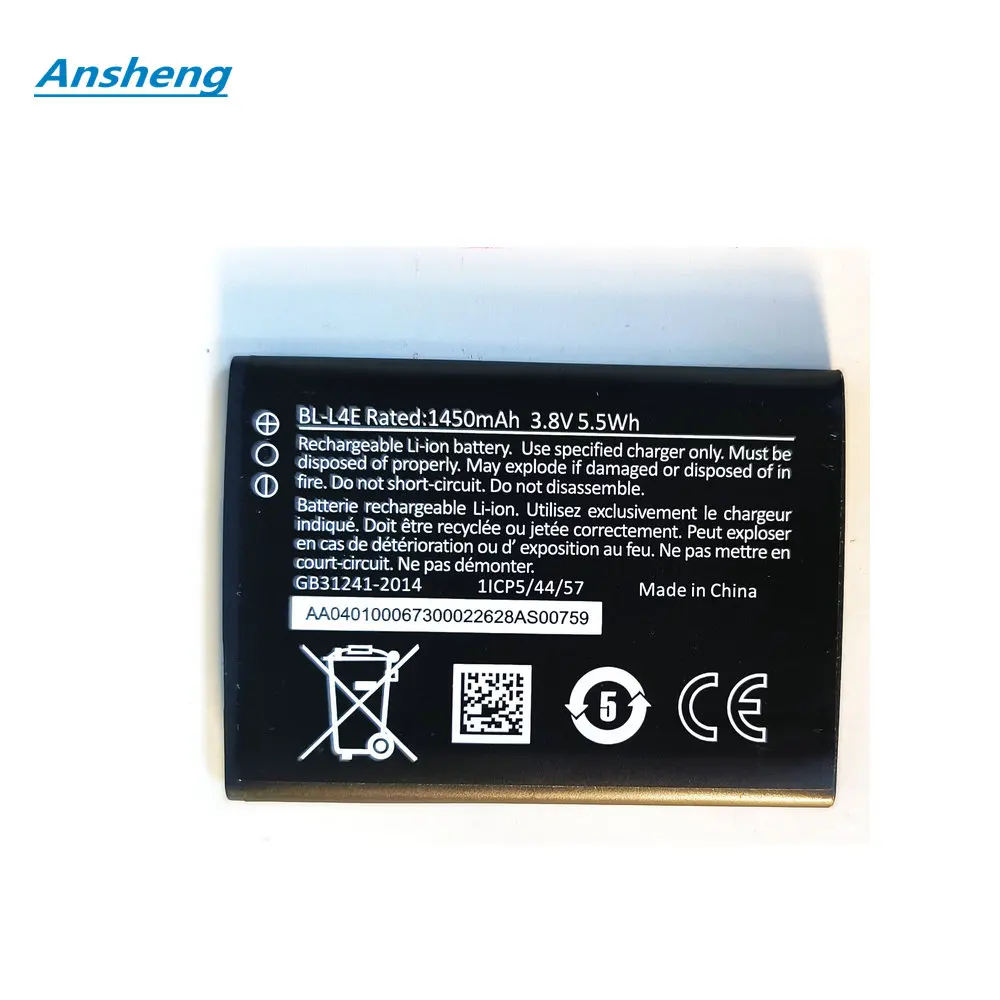 Original 3.8V 1450mAh BL-L4E BLL4E Battery For Nokia 8210 4G / 2660 / 2760 / 2780 TA-1480 Flip Phone
Original 3.8V 1450mAh BL-L4E BLL4E Battery For Nokia 8210 4G / 2660 / 2760 / 2780 TA-1480 Flip Phone