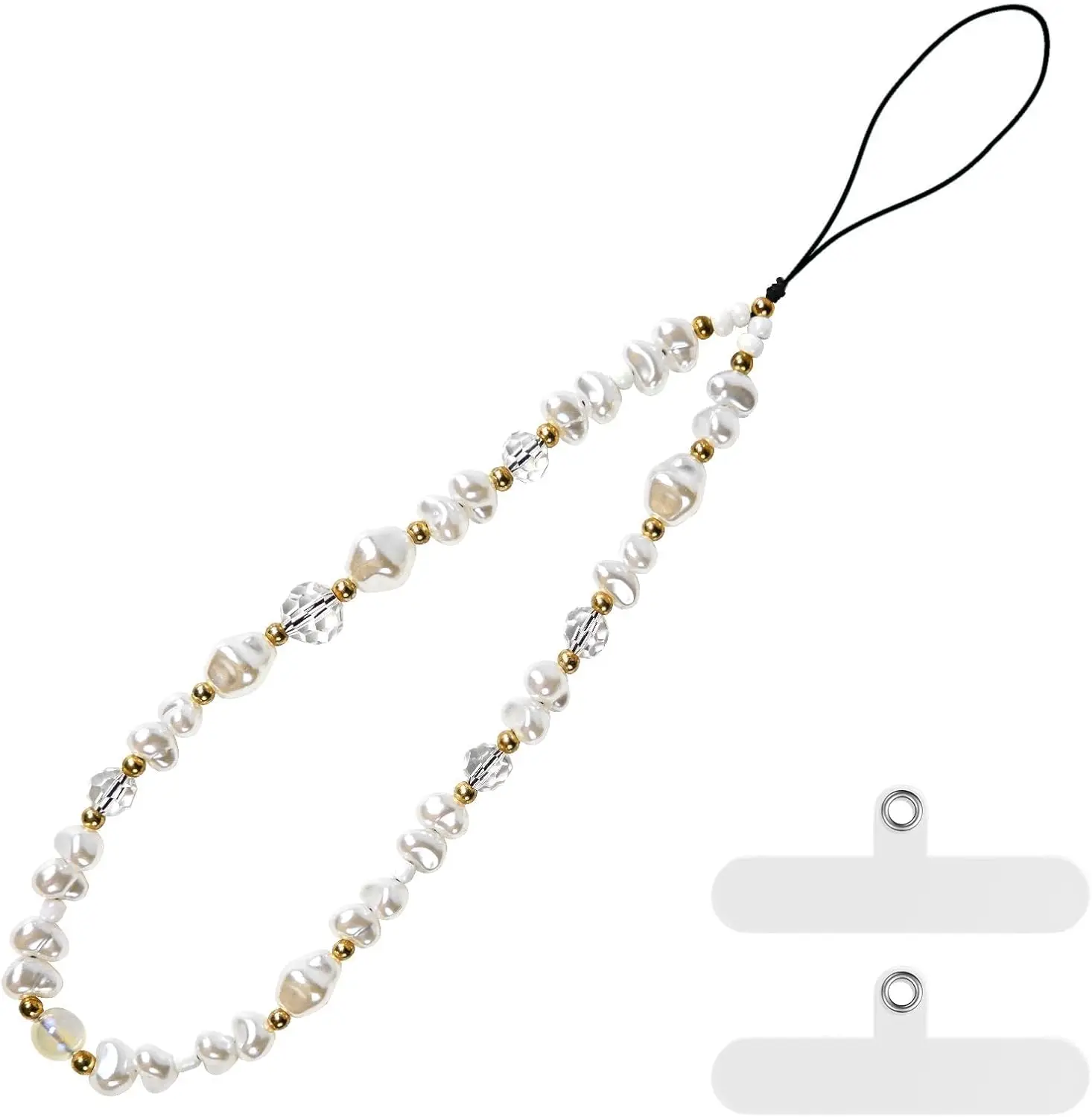 Pearl Beaded Phone Charm, Wrist Strap for AirPods, Handmade Bracelet Chain, Anti-Lost Lanyard Gift
Pearl Beaded Phone Charm, Wrist Strap for AirPods, Handmade Bracelet Chain, Anti-Lost Lanyard Gift