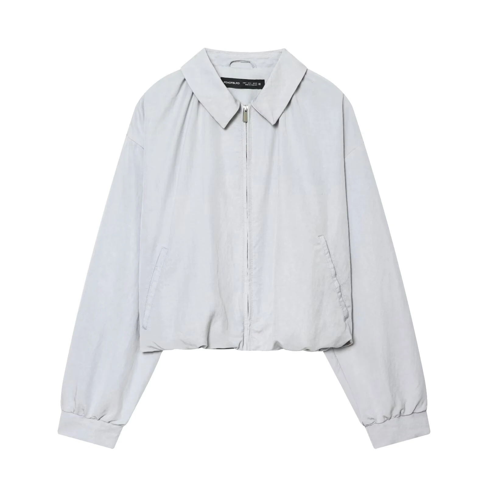 2026 Spring/Summer New Product Women's Simple Zipper Collar Long Sleeve Balloon Pilot Jacket Coat
2026 Spring/Summer New Product Women's Simple Zipper Collar Long Sleeve Balloon Pilot Jacket Coat