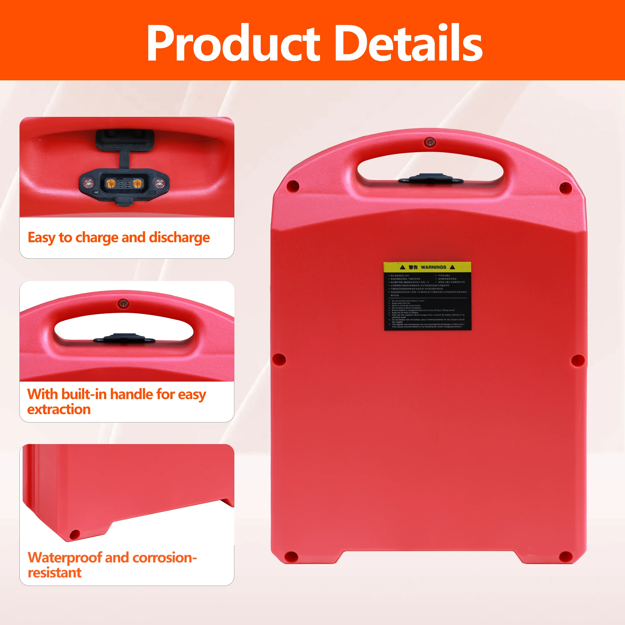 Red Universal LiFePO4 Lithium Battery 24V 30Ah 4000+ Cycles for HELI/JIALI CBD15J-LI3 Electric Forklift Pallet Jack
Red Universal LiFePO4 Lithium Battery 24V 30Ah 4000+ Cycles for HELI/JIALI CBD15J-LI3 Electric Forklift Pallet Jack