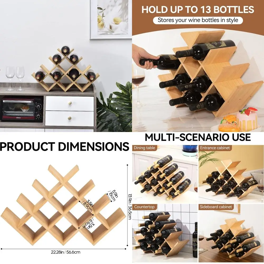 4-уровневая полка для вина из натурального дерева — отдельно стоящая полка для хранения держателей для бутылок на столешнице
4-уровневая полка для вина из натурального дерева — отдельно стоящая полка для хранения держателей для бутылок на столешнице