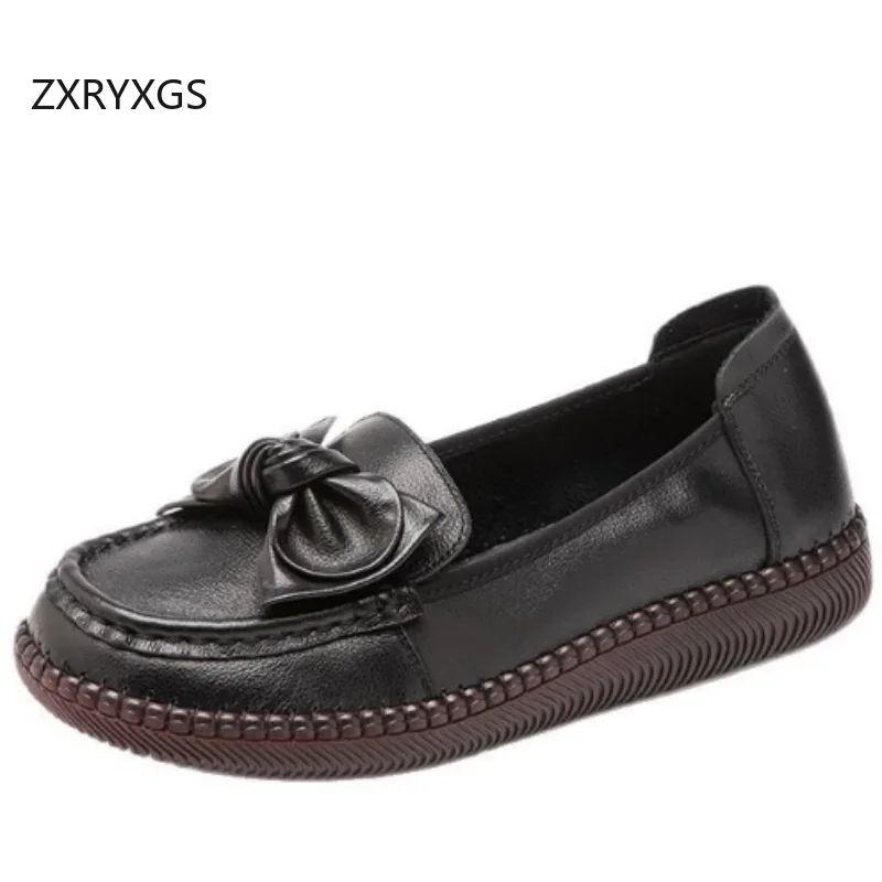 ZXRYXGS Premium Genuine Leather Classic Bow Ladies' Flats 2025 New Light Non-slip Wear-resistant Flat Shoes Stylish Trendy Shoes
ZXRYXGS Premium Genuine Leather Classic Bow Ladies' Flats 2025 New Light Non-slip Wear-resistant Flat Shoes Stylish Trendy Shoes
