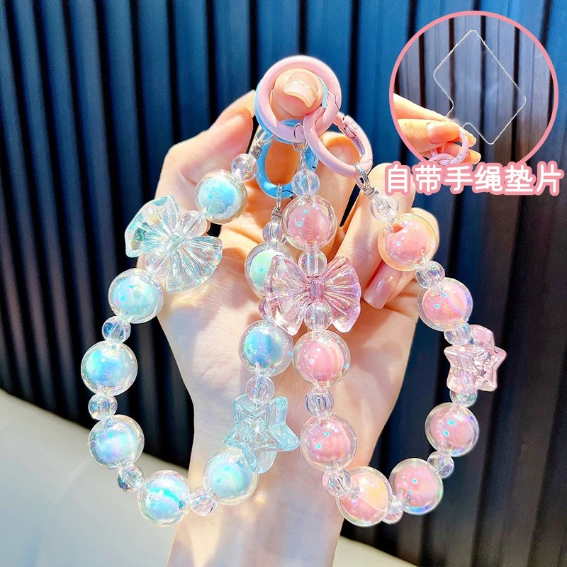 Luxury Colorful Acrylic Keychain Bowknot Beads W/Card Phone Chain Charms Backpack decoration Pendant Hanging Ornament Gift
Luxury Colorful Acrylic Keychain Bowknot Beads W/Card Phone Chain Charms Backpack decoration Pendant Hanging Ornament Gift