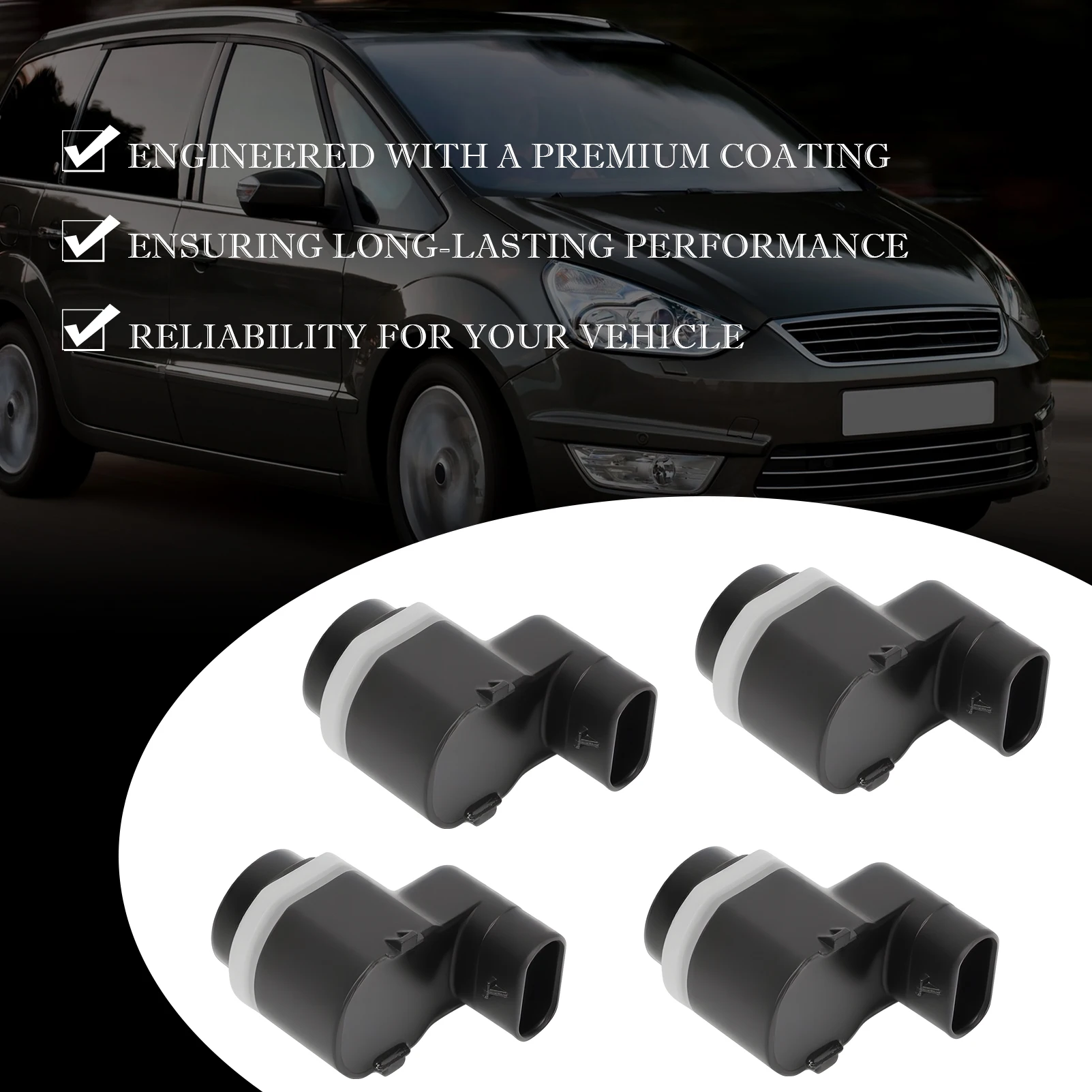 4X передние и задние датчики парковки PDC AH42-15K859-AA для Galaxy WA6 2009-2015, Mondeo IV BA7 2010-2012, S-Max WA6 2009-2014
4X передние и задние датчики парковки PDC AH42-15K859-AA для Galaxy WA6 2009-2015, Mondeo IV BA7 2010-2012, S-Max WA6 2009-2014