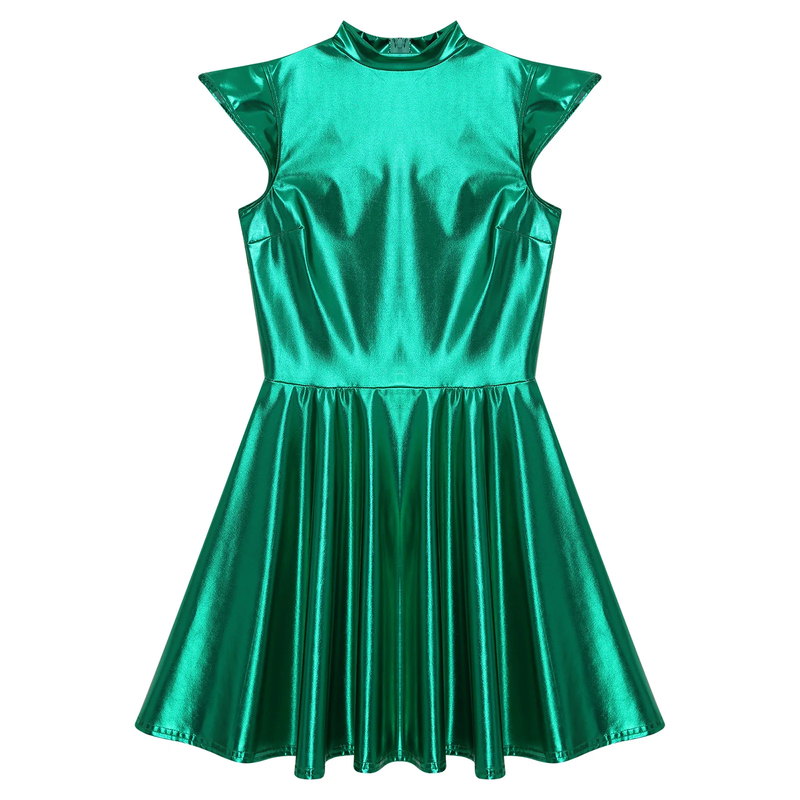 Womens Halloween Alien Cosplay Bodysuit Long Sleeves Metallic Shiny Color Block Jumpsuit with Headwear for Role Play Theme Party
Womens Halloween Alien Cosplay Bodysuit Long Sleeves Metallic Shiny Color Block Jumpsuit with Headwear for Role Play Theme Party