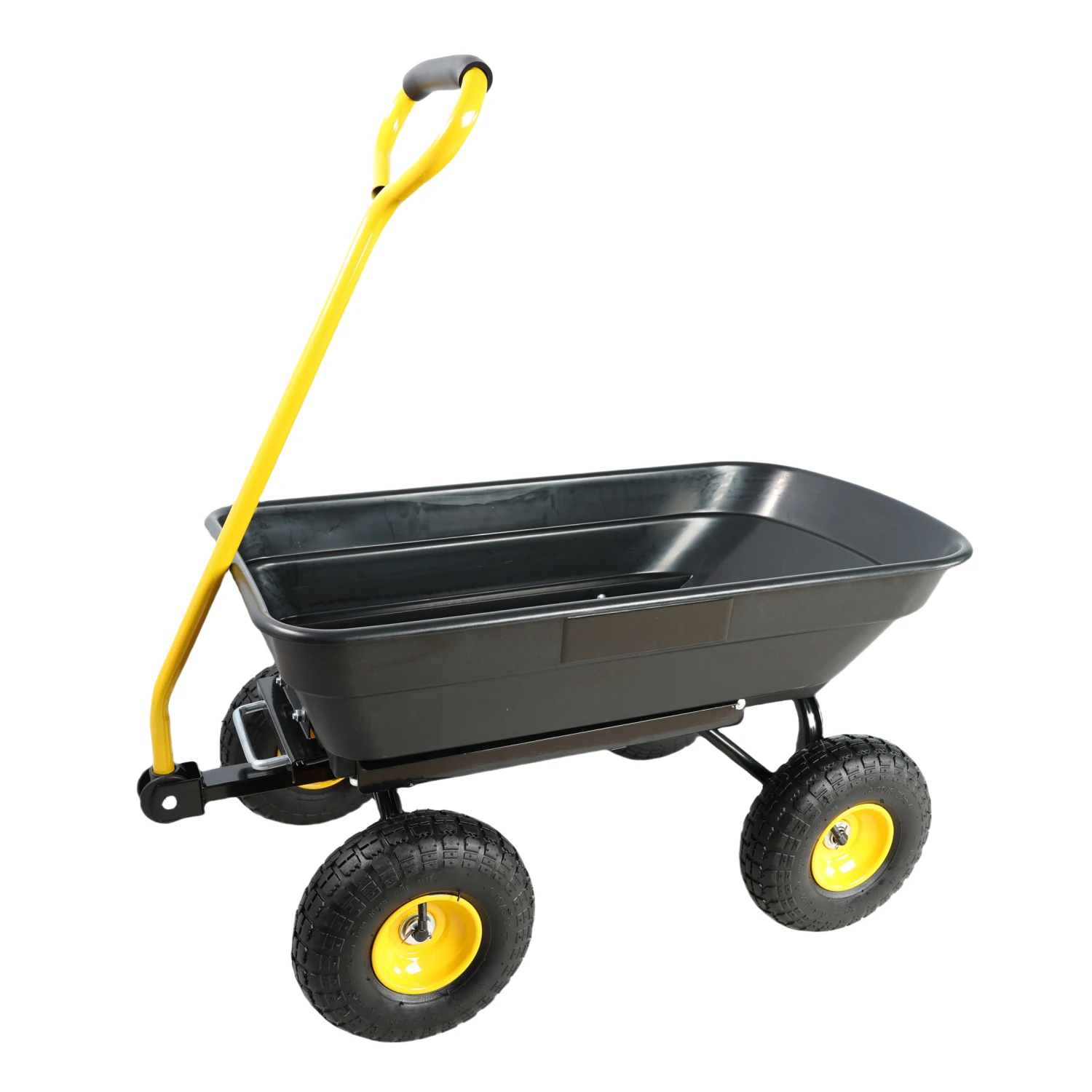 Folding Poly Garden Dump Truck with Steel Frame, 10" Pneumatic Tires, 300 lb Capacity - 55L Black Body
Folding Poly Garden Dump Truck with Steel Frame, 10" Pneumatic Tires, 300 lb Capacity - 55L Black Body