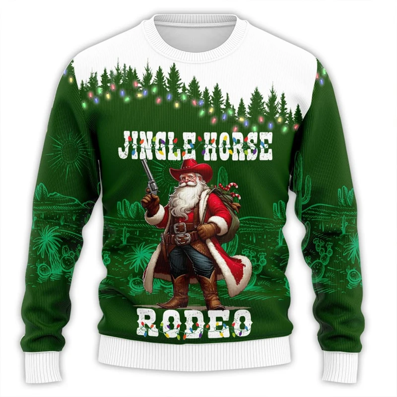 Western Cowboy Ugly Christmas Sweater For Men Clothes Rodeo Man Funny Ugly Sweaters Xmas Holiday Crew Neck Sweatshirt Boy Tops
Western Cowboy Ugly Christmas Sweater For Men Clothes Rodeo Man Funny Ugly Sweaters Xmas Holiday Crew Neck Sweatshirt Boy Tops