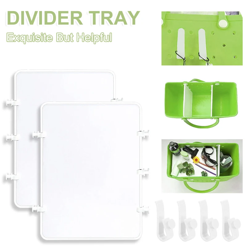 Divider Tray for Bogg Bag Accessories Portable Moveable Classification Storage Organizer Beach Bag Hooks Accessories Holder
Divider Tray for Bogg Bag Accessories Portable Moveable Classification Storage Organizer Beach Bag Hooks Accessories Holder