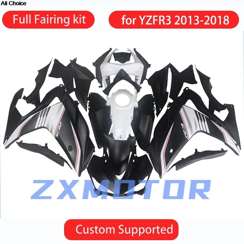 Motorcycle Fairing Kit for YAMAHA YZF R3 2013 2014 2015 2016 2017 2018 Customized Set Parts Fairings YZFR3 13-18
Motorcycle Fairing Kit for YAMAHA YZF R3 2013 2014 2015 2016 2017 2018 Customized Set Parts Fairings YZFR3 13-18