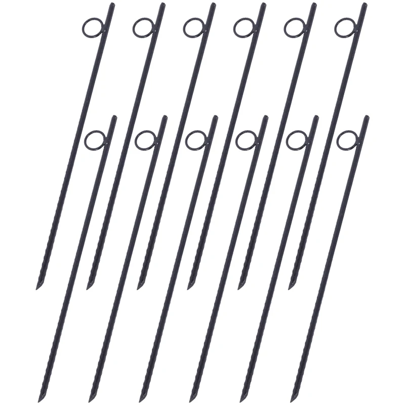 Stake Loop 12Pcs Grip Rebar 3/8X 18 Steel Durable Heavy Duty Tent Canopy Ground Stakes With Angled Ends 1 Inch Loops
Stake Loop 12Pcs Grip Rebar 3/8X 18 Steel Durable Heavy Duty Tent Canopy Ground Stakes With Angled Ends 1 Inch Loops