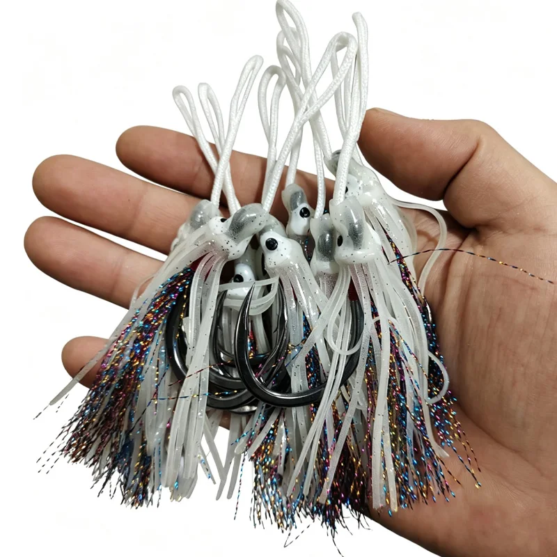 10Pairs BKK Heavy Duty Single Fishing Hooks 10/0 Glow Squid Skirts Jigs Hooks Jigging Carbon Hooks Saltwater Fishing Hooks
10Pairs BKK Heavy Duty Single Fishing Hooks 10/0 Glow Squid Skirts Jigs Hooks Jigging Carbon Hooks Saltwater Fishing Hooks