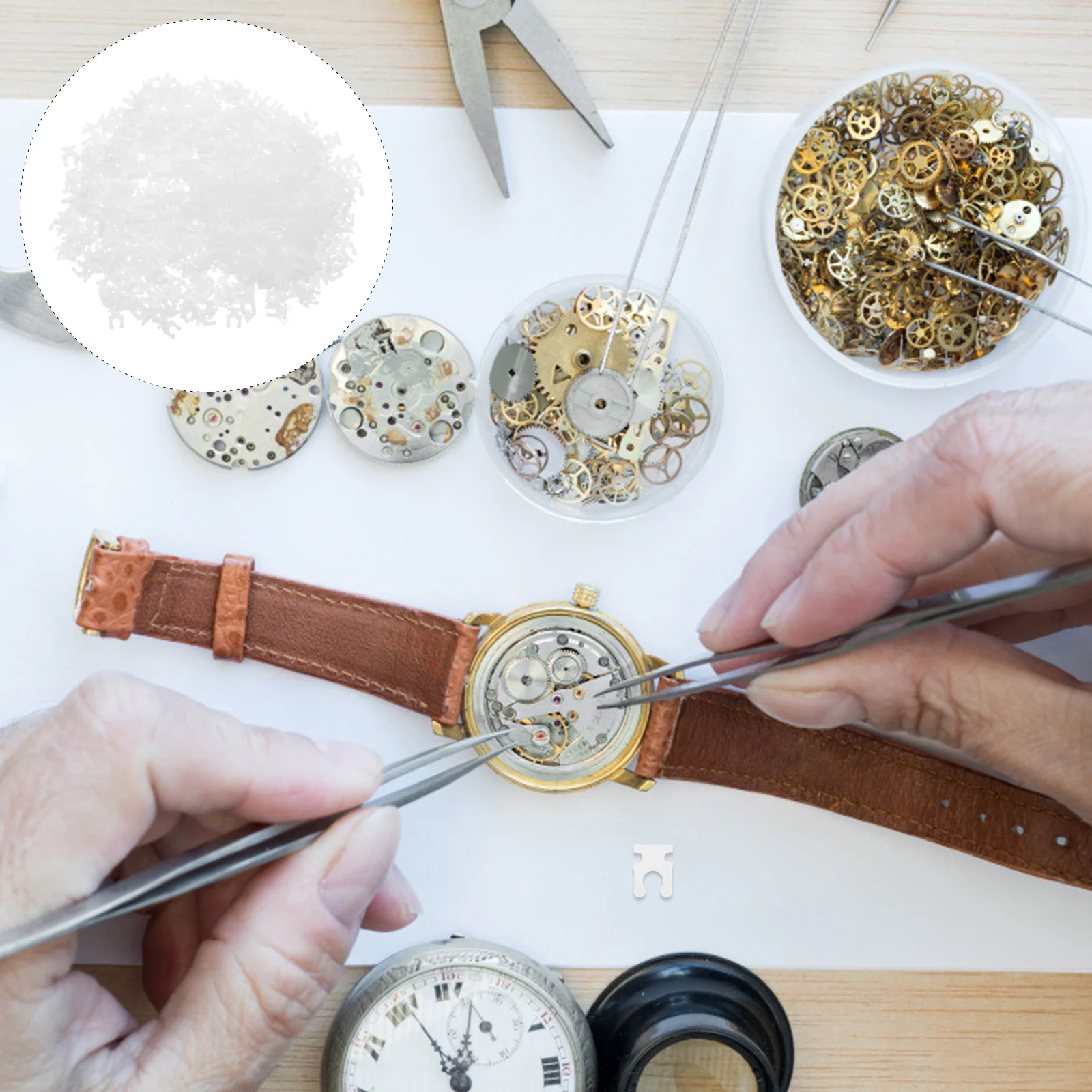 1000Pcs Watches Pause Tool Plastic Sturdy Wear-Resistant Watch Repair Stopper Tool Wristwatch Time Crowns Stopper
1000Pcs Watches Pause Tool Plastic Sturdy Wear-Resistant Watch Repair Stopper Tool Wristwatch Time Crowns Stopper