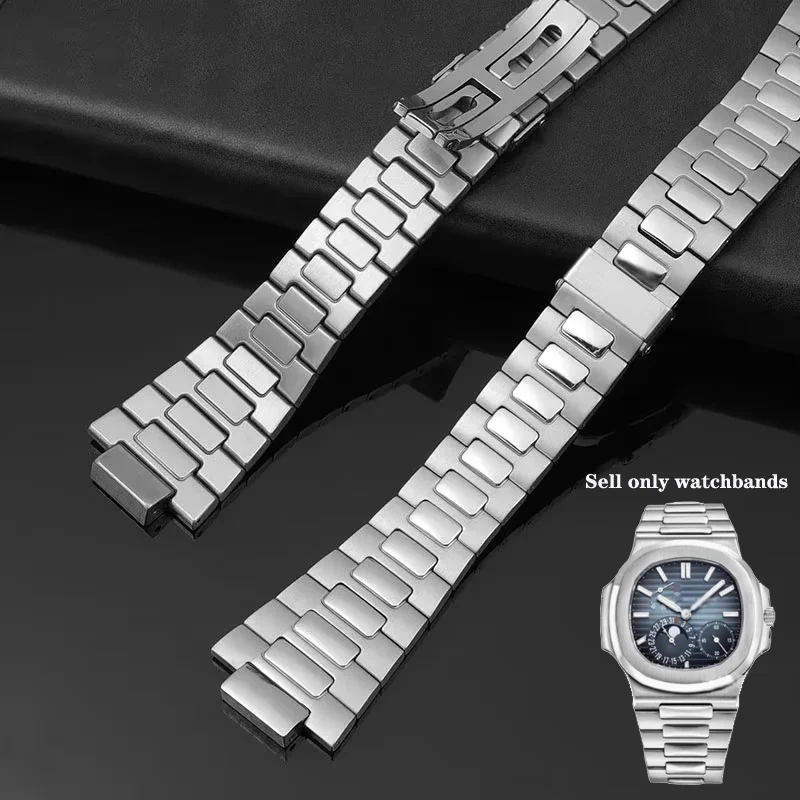 For Patek Philippe Nautilus watch strap men's 5711/1A010 series 904 stainless steel watch chain convex mouth Watchband 25mm-13mm
For Patek Philippe Nautilus watch strap men's 5711/1A010 series 904 stainless steel watch chain convex mouth Watchband 25mm-13mm