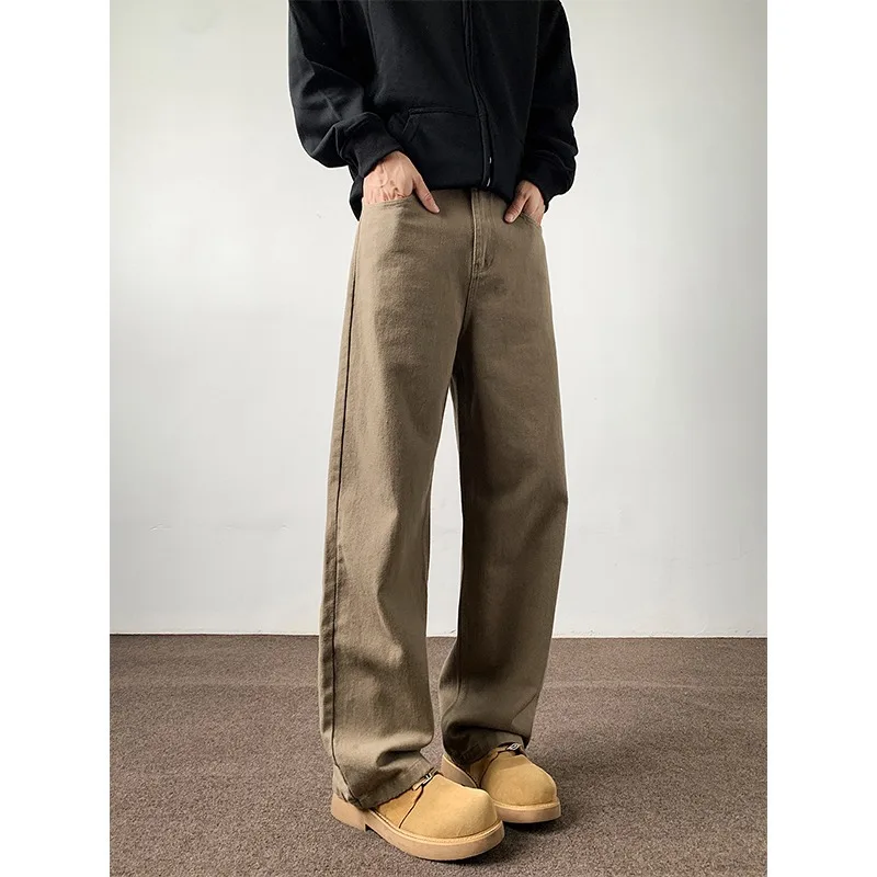 2026 Summer Men Brown Denim Jeans American Retro Loose Straight All Match Clean Fit Casual Long Trousers
2026 Summer Men Brown Denim Jeans American Retro Loose Straight All Match Clean Fit Casual Long Trousers
