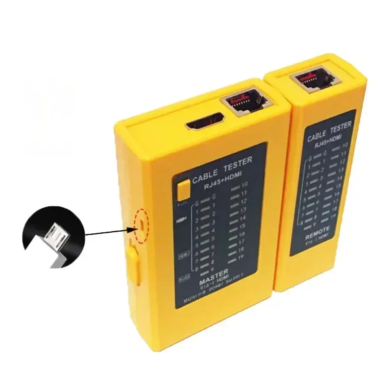 Network Cable Tester Wire Line Finder Multifunction Industrial Control Elements for RJ45 RJ11 CAT 5e UTP LAN HDMI Cable Tracker
Network Cable Tester Wire Line Finder Multifunction Industrial Control Elements for RJ45 RJ11 CAT 5e UTP LAN HDMI Cable Tracker