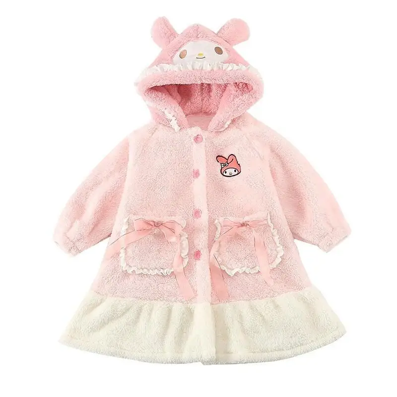 Sanrio Hello Kitty, домашняя одежда, зима 2025, фланель Kawaii Y2K, детская одежда в стиле аниме, халат, теплая ночная рубашка из кораллового флиса
Sanrio Hello Kitty, домашняя одежда, зима 2025, фланель Kawaii Y2K, детская одежда в стиле аниме, халат, теплая ночная рубашка из кораллового флиса