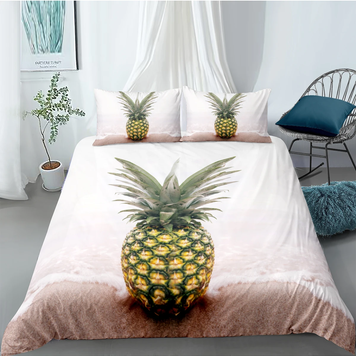 3D Ananas Duvet Cover Sets Fruits Comforter Cases Pillow Cases Full Double Single Twin Queen King Size 140*200cm Bedclothes
3D Ananas Duvet Cover Sets Fruits Comforter Cases Pillow Cases Full Double Single Twin Queen King Size 140*200cm Bedclothes