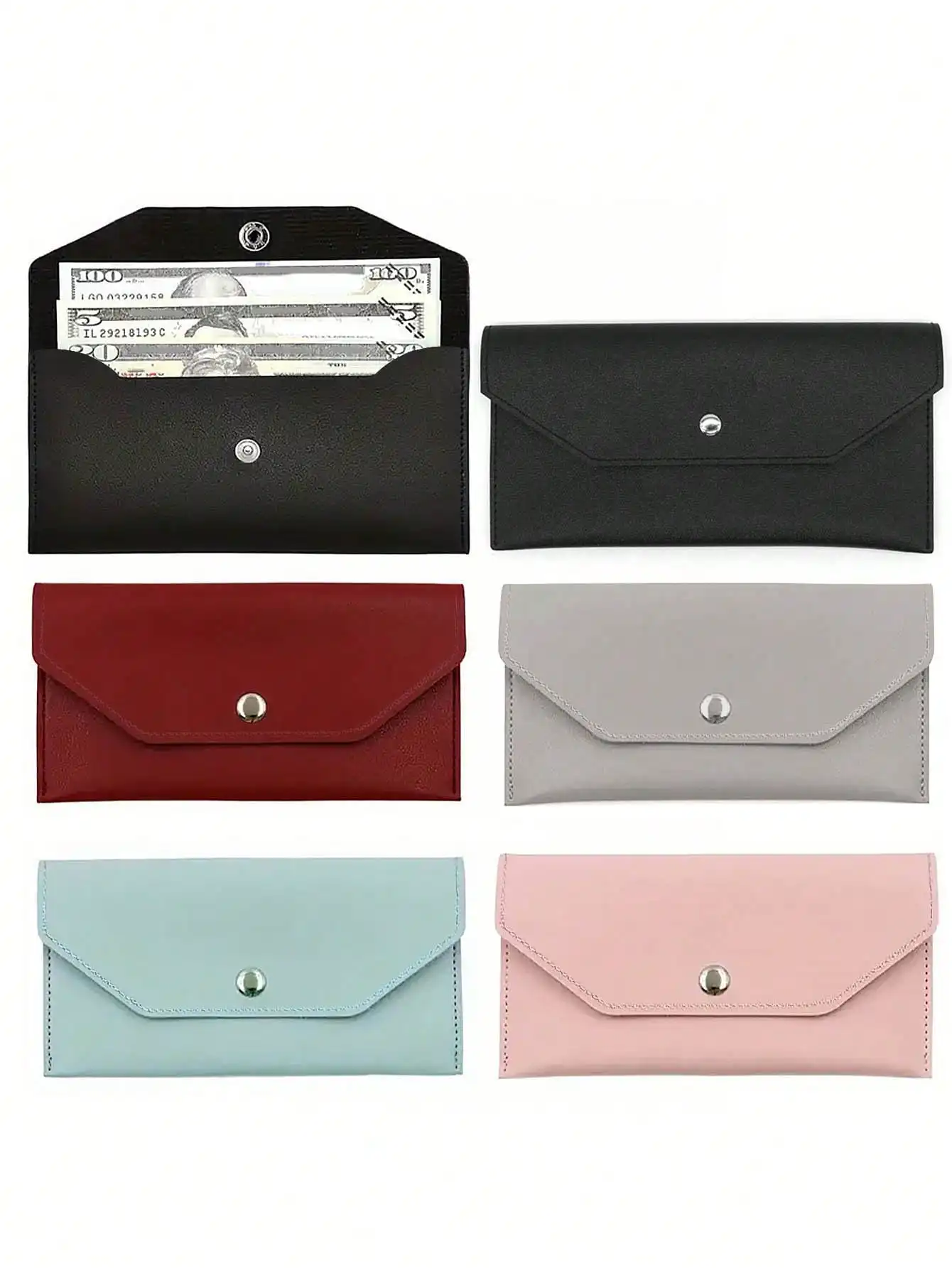 1pc Minimalist Faux Leather Reusable Cash Envelope With Card Slots Fashionable Solid Color Pouch For Daily Use Cash Envelope Wallet Envelope Wallets Burgundy Gifts For Women Wallet Purse Wallet Long Wallet
1pc Minimalist Faux Leather Reusable Cash Envelope With Card Slots Fashionable Solid Color Pouch For Daily Use Cash Envelope Wallet Envelope Wallets Burgundy Gifts For Women Wallet Purse Wallet Long Wallet