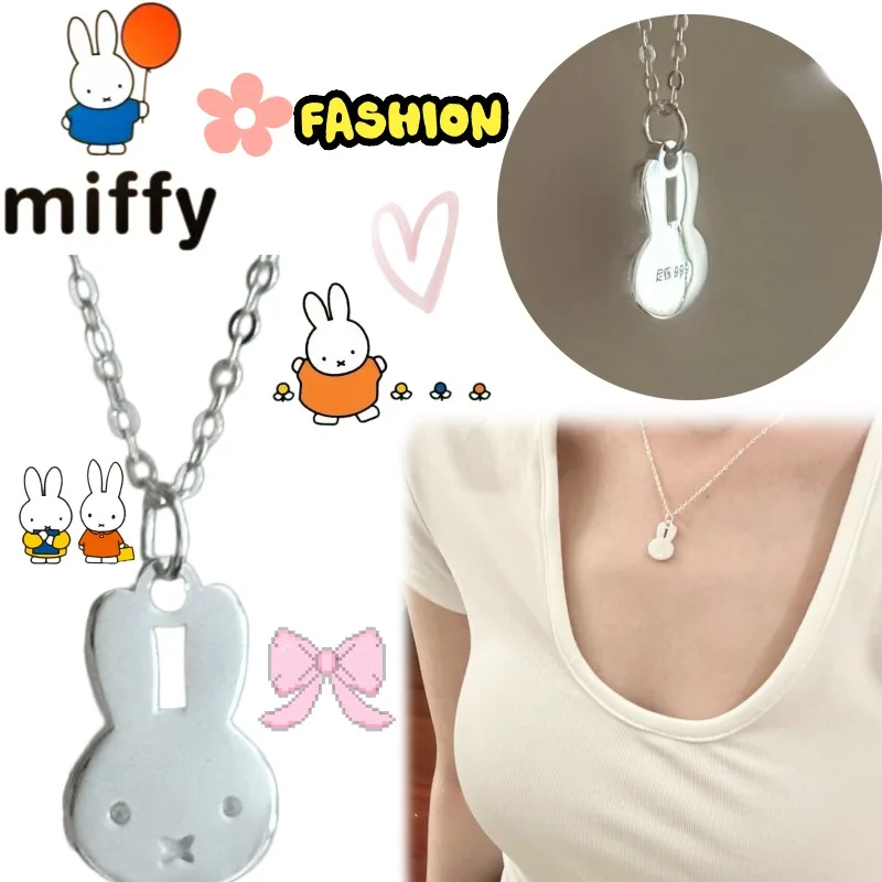 Miffy New Creative Necklace, Cartoon Personality, Silver Exquisite Simple Couple High-Value Fashion Student Gift Clavicle Chain
Miffy New Creative Necklace, Cartoon Personality, Silver Exquisite Simple Couple High-Value Fashion Student Gift Clavicle Chain