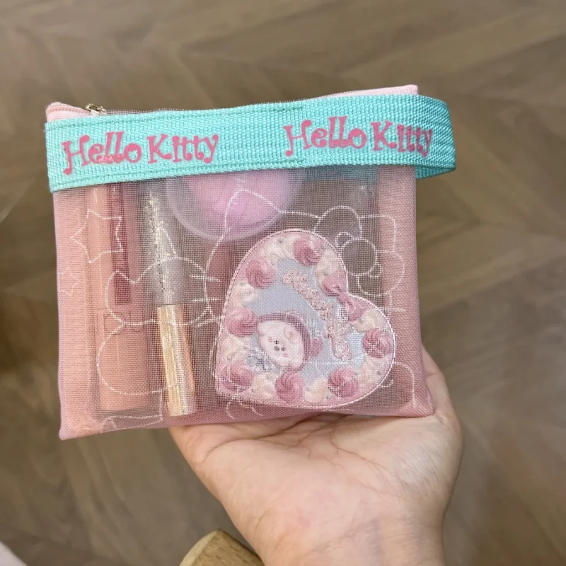 Kawaii Pink Lace Embroidery Hello Kitty Makeup Bag Storage Cartoon Japanese Charm Harajuku Girl Storage Bag Birthday Gift
Kawaii Pink Lace Embroidery Hello Kitty Makeup Bag Storage Cartoon Japanese Charm Harajuku Girl Storage Bag Birthday Gift