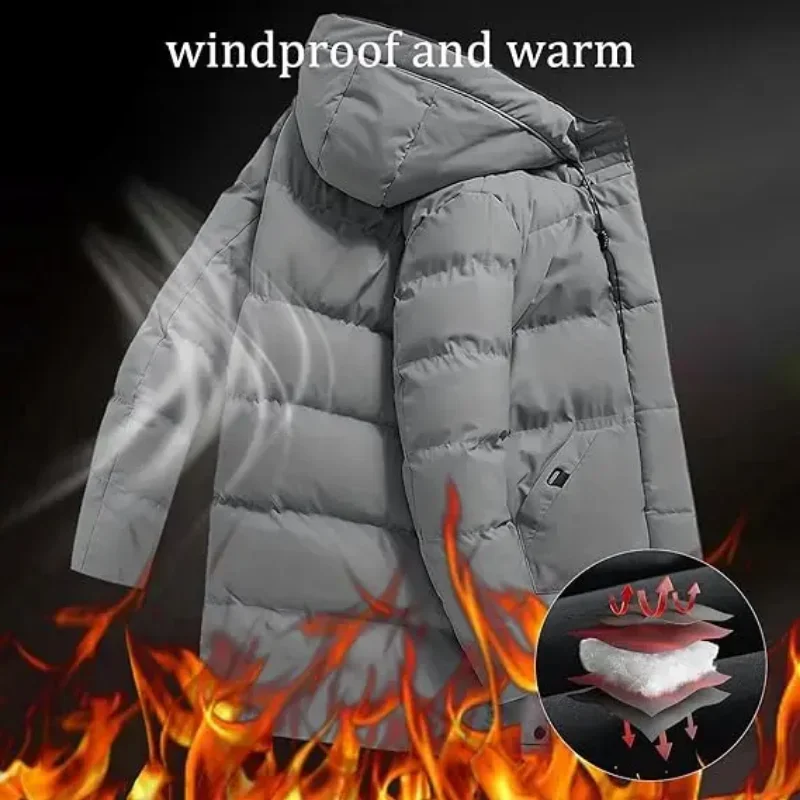 Men Brand Clothing New Parka Men Thick Warm Long Coats 8XL 7XL Men's High Quality Hooded Jacket Black Fashion Winter Jacket
Men Brand Clothing New Parka Men Thick Warm Long Coats 8XL 7XL Men's High Quality Hooded Jacket Black Fashion Winter Jacket