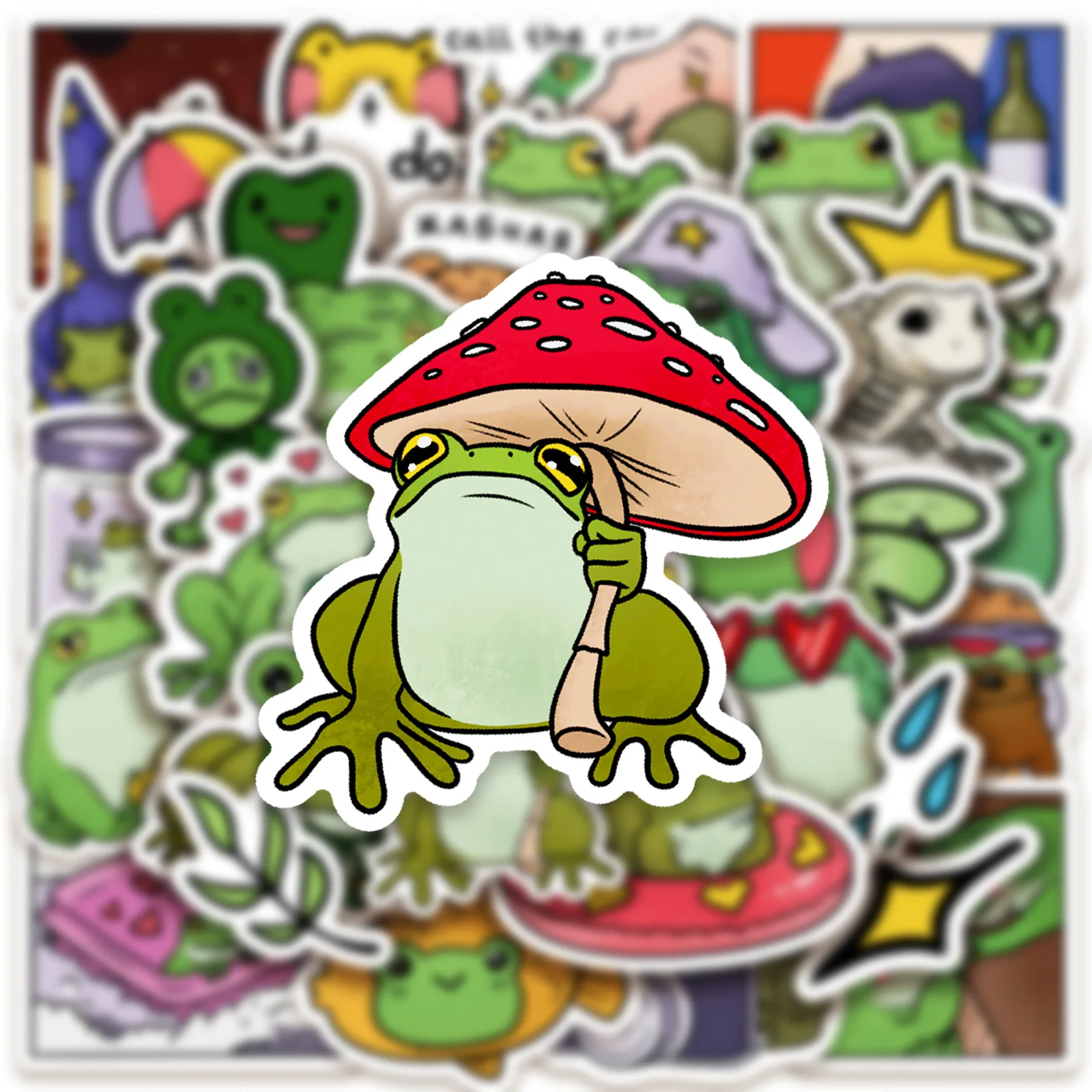 10/50PCS Funny Frog Cartoon Stickers Comic Style Animal Graffiti Meme Decals DIY Laptop Phone Guitar Bike Skateboard Kids Toys
10/50PCS Funny Frog Cartoon Stickers Comic Style Animal Graffiti Meme Decals DIY Laptop Phone Guitar Bike Skateboard Kids Toys