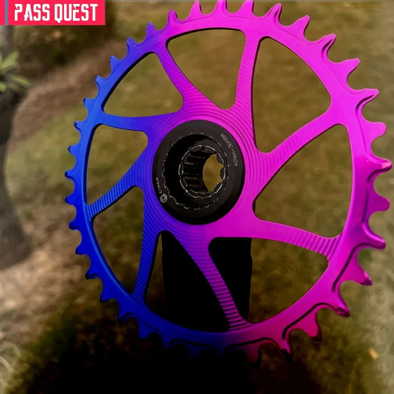PASS QUEST Raface Crank 1X Boost Compatible Direct Mount Crankset, Gradient Two Tone Narrow Wide Chainring, 3mm Offset, 28-38T
PASS QUEST Raface Crank 1X Boost Compatible Direct Mount Crankset, Gradient Two Tone Narrow Wide Chainring, 3mm Offset, 28-38T