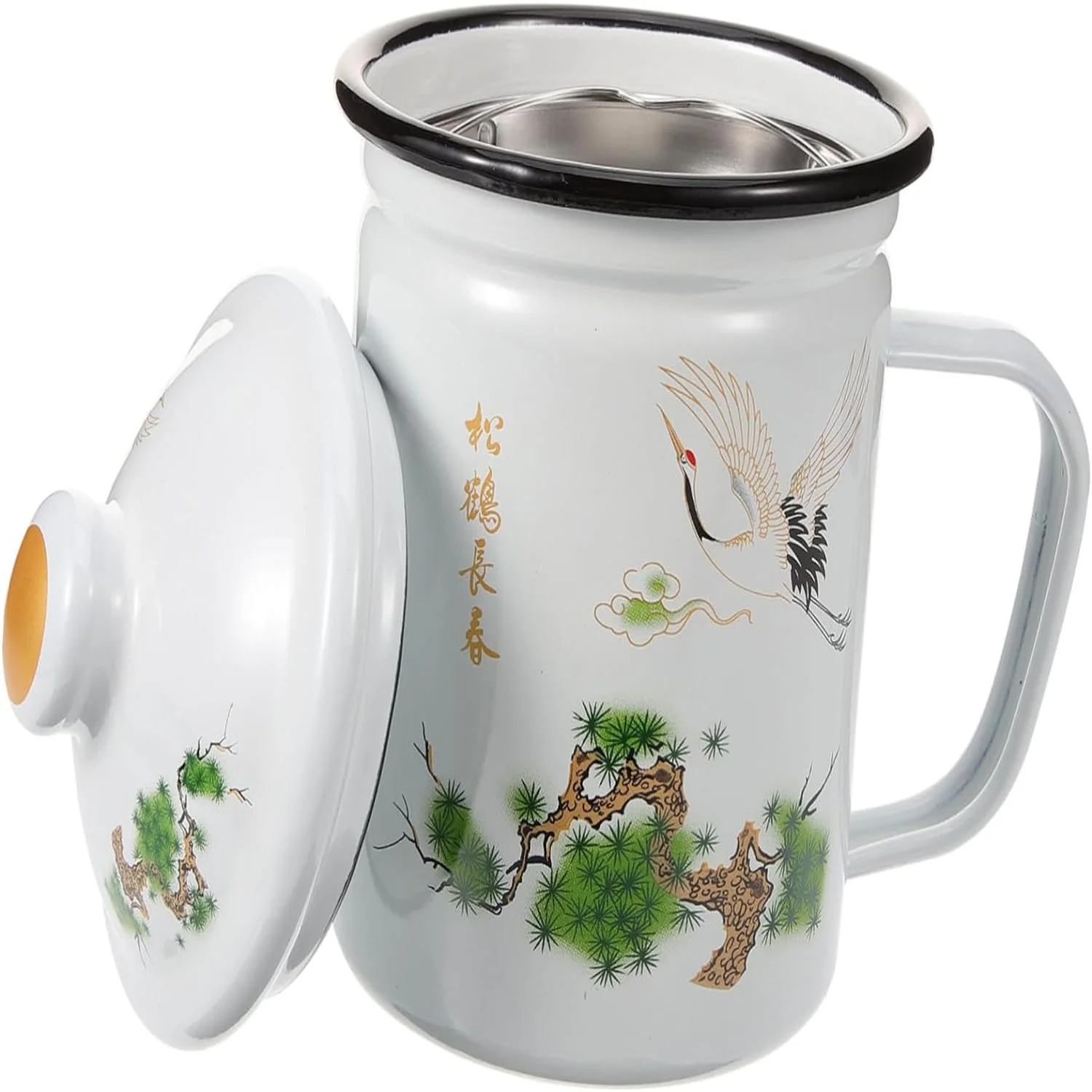 Enamel Mug Set with Lid | Ceramic Coffee and Espresso Cups | Stainless Steel Water Glasses | Ideal for Household, Office, and Gi
Enamel Mug Set with Lid | Ceramic Coffee and Espresso Cups | Stainless Steel Water Glasses | Ideal for Household, Office, and Gi